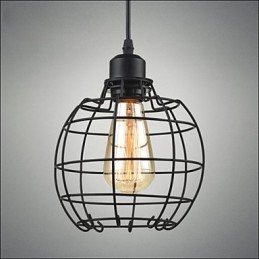 Lampă suspendată Edison Candelabru cușcă de sârmă Abajur de tavan suspendat