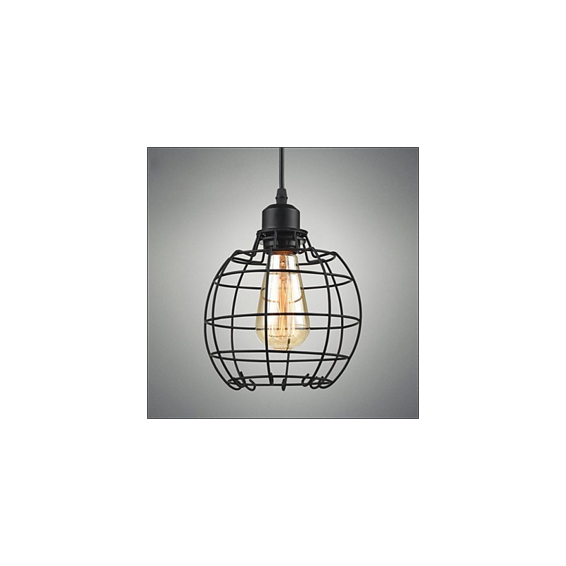Lampă suspendată Edison Candelabru cușcă de sârmă Abajur de tavan suspendat