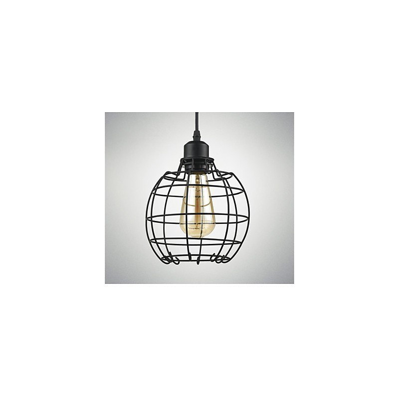 Lampă suspendată Edison Candelabru cușcă de sârmă Abajur de tavan suspendat