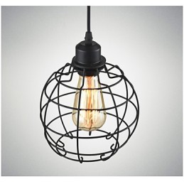 Lampă suspendată Edison Candelabru cușcă de sârmă Abajur de tavan suspendat