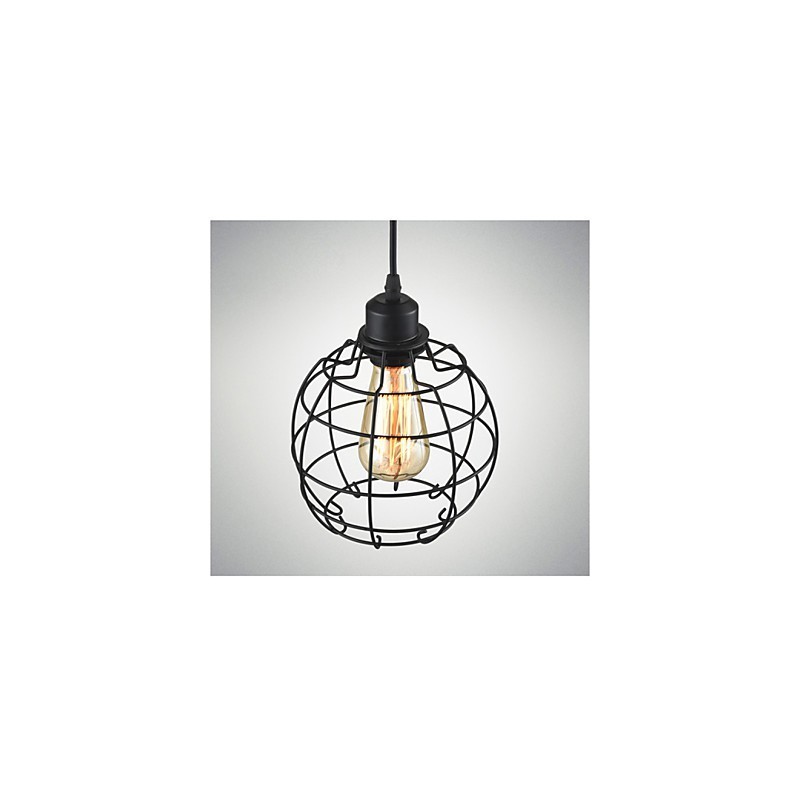 Lampă suspendată Edison Candelabru cușcă de sârmă Abajur de tavan suspendat