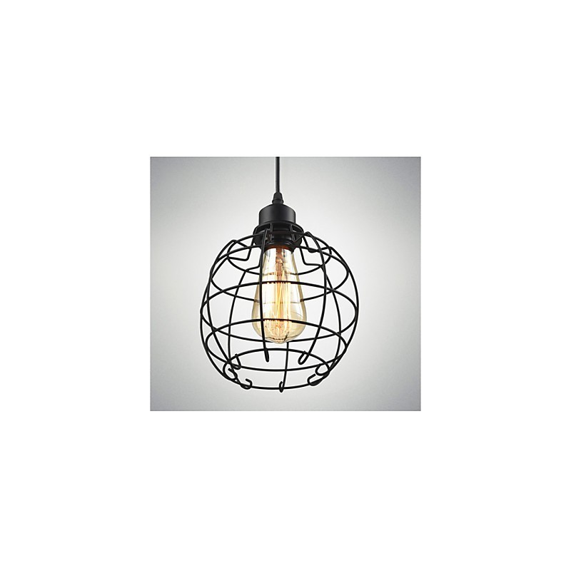 Lampă suspendată Edison Candelabru cușcă de sârmă Abajur de tavan suspendat