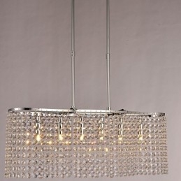 Lampă suspendată din cristal galvanizată modernă și contemporană