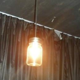 Pandantiv modern, minimalist, cu 1 lumină, în formă de sticlă