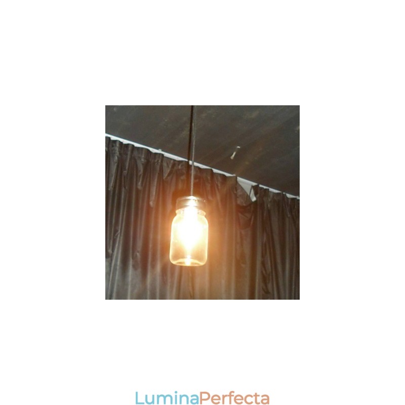 Pandantiv modern, minimalist, cu 1 lumină, în formă de sticlă