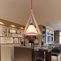 Candelabru din lemn în stil de designer Candelabru elegant în stil contemporan