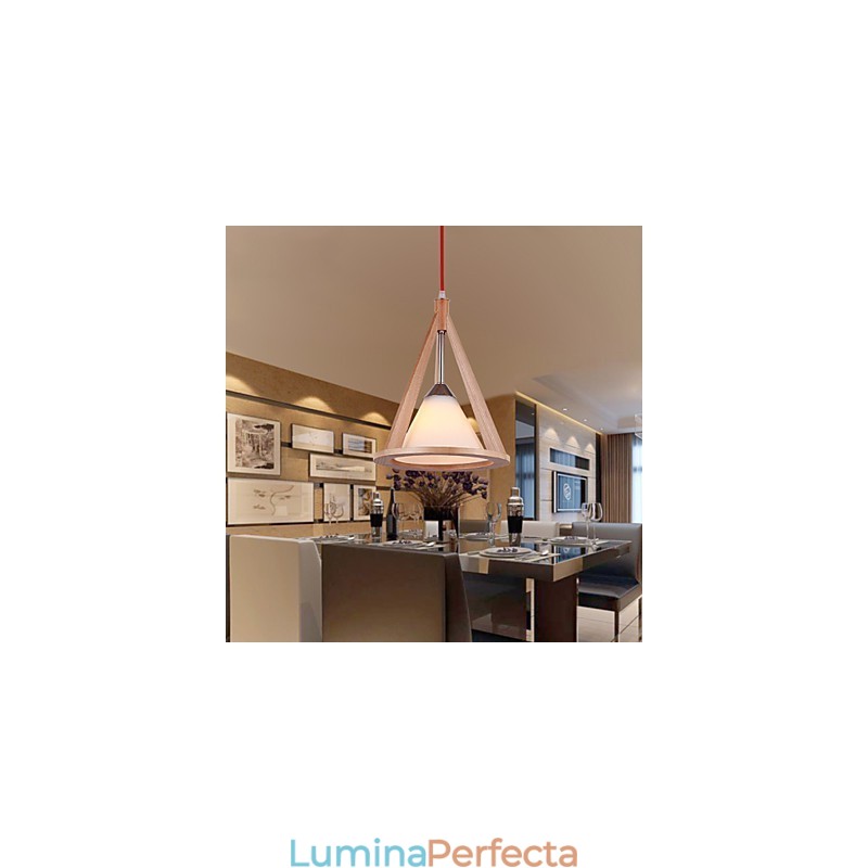 Candelabru din lemn în stil de designer Candelabru elegant în stil contemporan