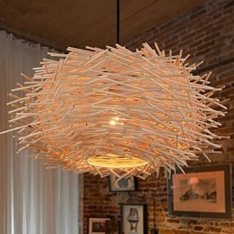 Candelabru Mini Style Lantern Lemn Bambus