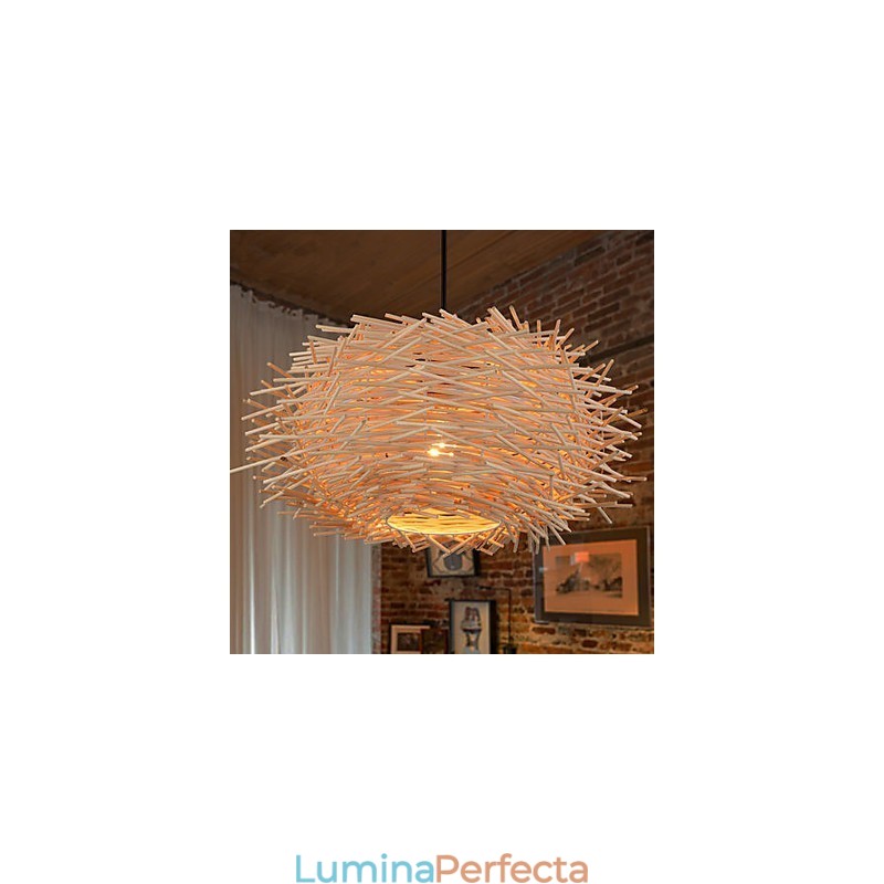 Candelabru Mini Style Lantern Lemn Bambus