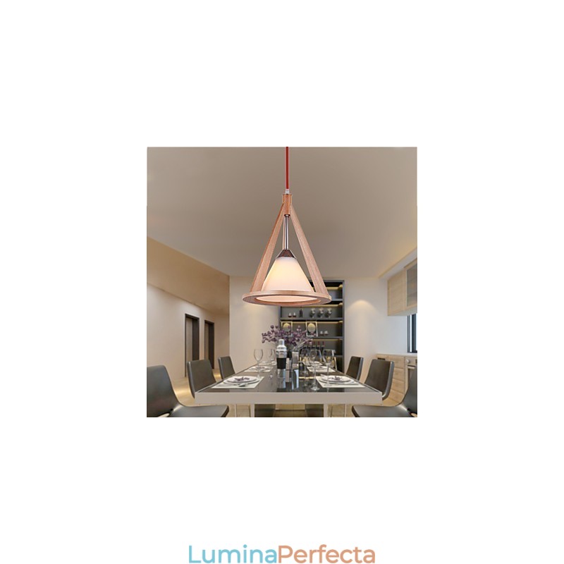 Candelabru din lemn în stil de designer Candelabru elegant în stil contemporan