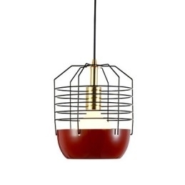 Lampă suspendată Mini artistică din pânză de păianjen, 1 lumină, finisaj modern simplitate, negru, alb, verde, roșu, oțel carbon