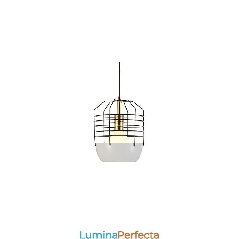 Lampă suspendată Mini artistică din pânză de păianjen, 1 lumină, finisaj modern simplitate, negru, alb, verde, roșu, oțel carbon