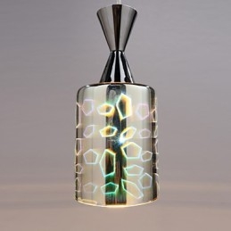 Lampă cu pandantiv cromat cu gravură laser de vis