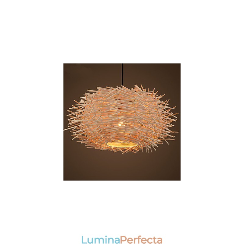 Candelabru Mini Style Lantern Lemn Bambus