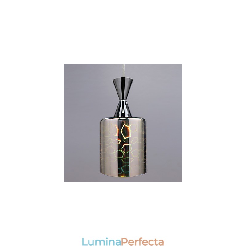 Lampă cu pandantiv cromat cu gravură laser de vis