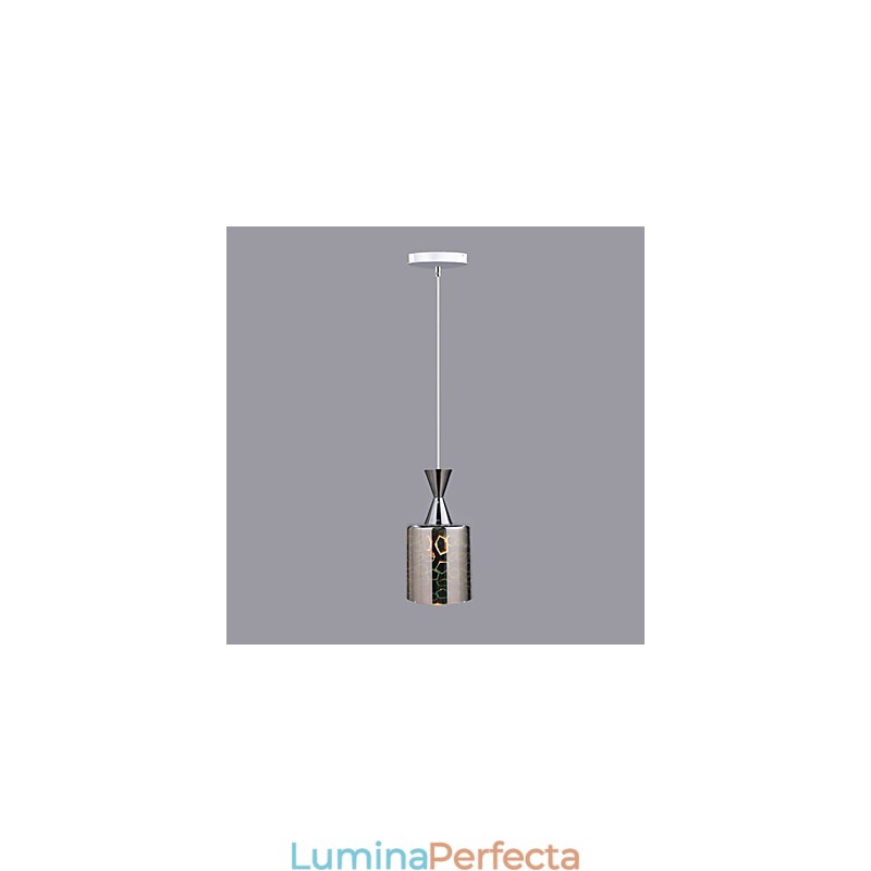 Lampă cu pandantiv cromat cu gravură laser de vis