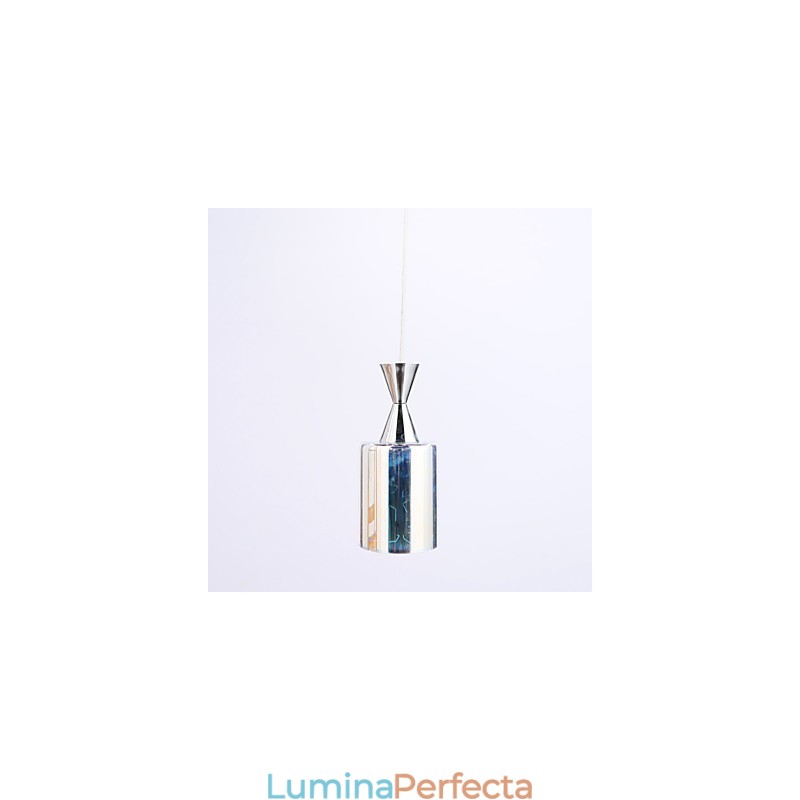 Lampă cu pandantiv cromat cu gravură laser de vis