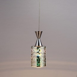 Lampă cu pandantiv cromat cu gravură laser de vis