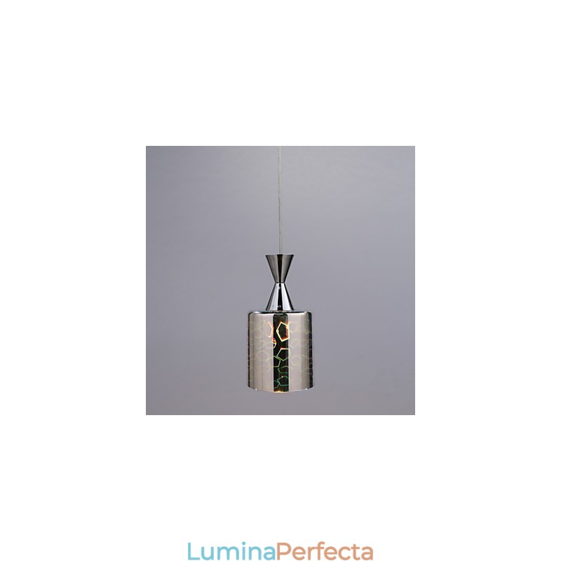 Lampă cu pandantiv cromat cu gravură laser de vis