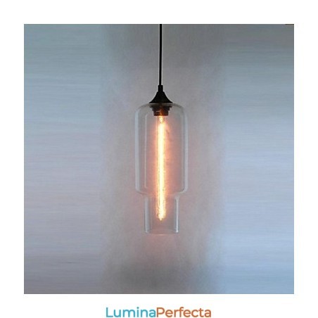 Lampă suspendată modernă din sticlă cu design maro Bubble Lampă suspendată modernă din sticlă cu design maro Bubble