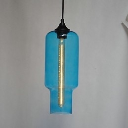 Lampă suspendată modernă din sticlă cu design maro Bubble