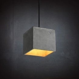 Lampă suspendată din ciment retro contemporană și contractată