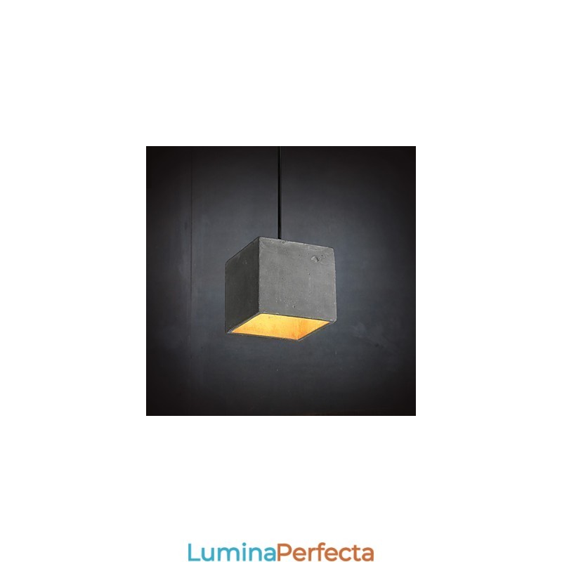 Lampă suspendată din ciment retro contemporană și contractată