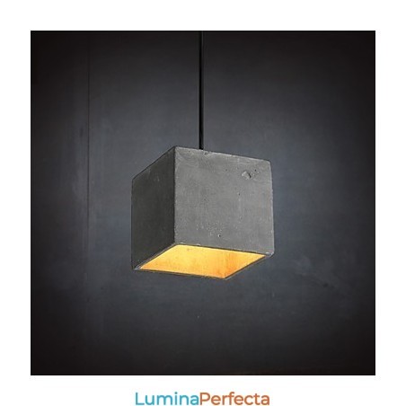 Lampă suspendată din ciment retro contemporană și contractată Lampă suspendată din ciment retro contemporană și contractată