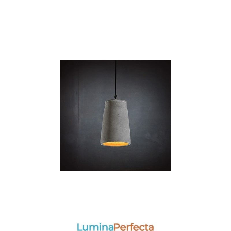 Lampă suspendată din ciment retro contemporană și contractată