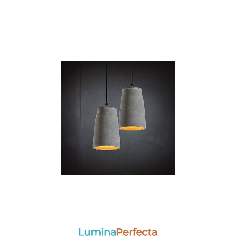 Lampă suspendată din ciment retro contemporană și contractată