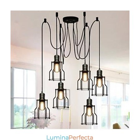 Țară americană Individualitate industrială Creativă Așezată Șase cap de plită mic Droplight Țară americană Individualitate industrială Creativă Așezată Șase cap de plită mic Droplight
