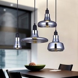 Candelabru din sticlă de umbră cu design nordic creativ prin contract european