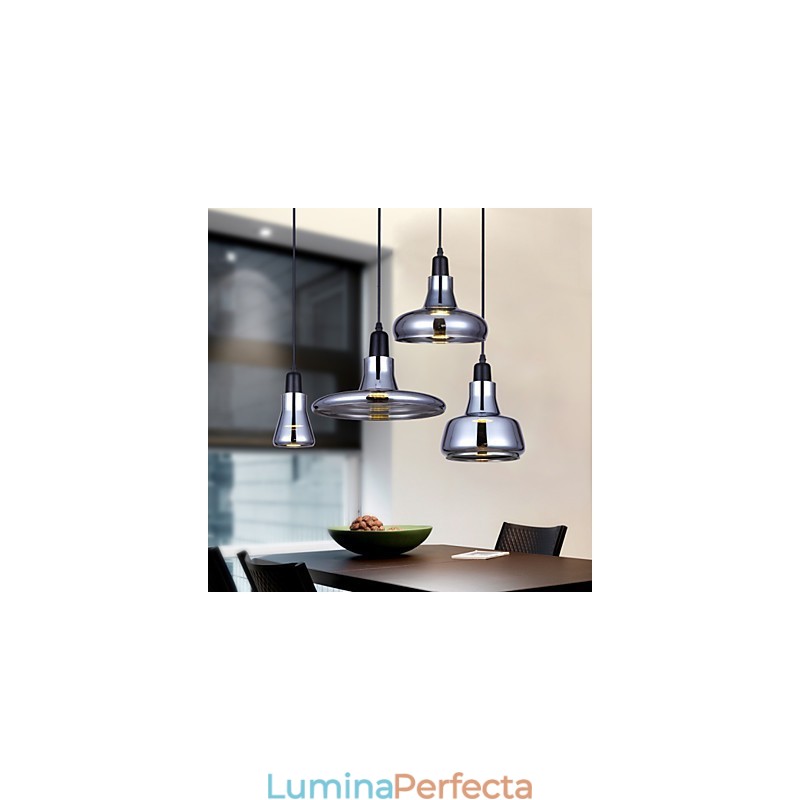 Candelabru din sticlă de umbră cu design nordic creativ prin contract european