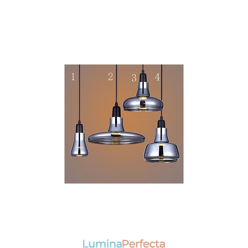 Candelabru din sticlă de umbră cu design nordic creativ prin contract european