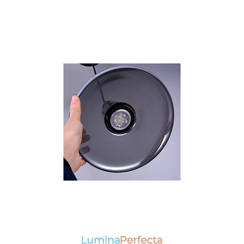 Candelabru din sticlă de umbră cu design nordic creativ prin contract european