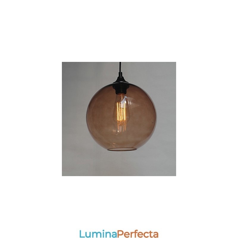 Pandantiv modern din sticlă cu design cu bule rotunde albastre