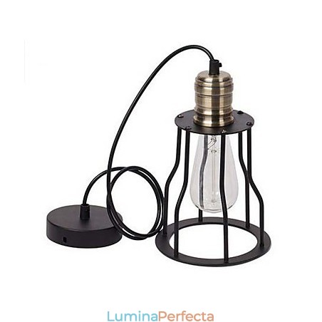 American industrial vintage cafe bufet idei colivie din fier forjat Pendant Lampa Asezat American industrial vintage cafe bufet idei colivie din fier forjat Pendant Lampa Asezat