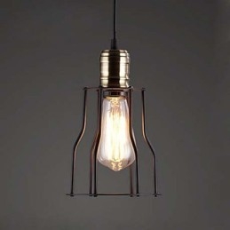 American industrial vintage cafe bufet idei colivie din fier forjat Pendant Lampa Asezat