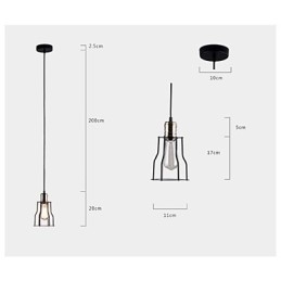 American industrial vintage cafe bufet idei colivie din fier forjat Pendant Lampa Asezat