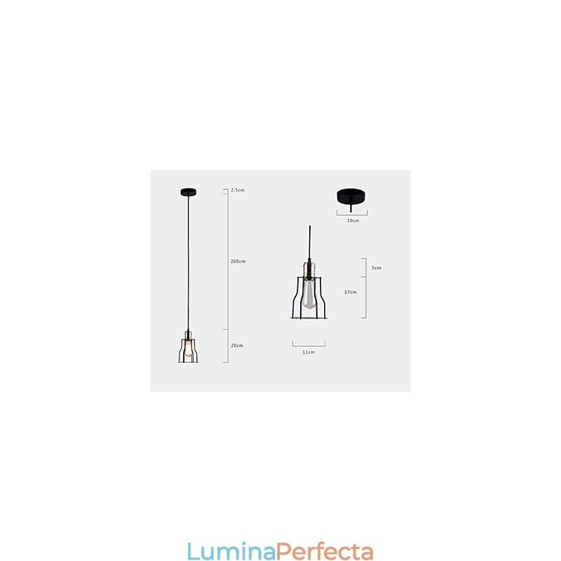 American industrial vintage cafe bufet idei colivie din fier forjat Pendant Lampa Asezat