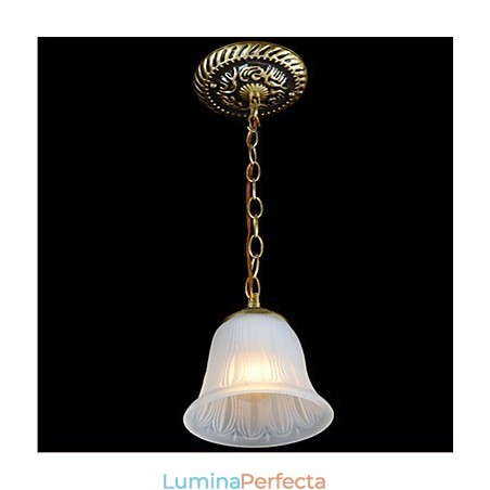 Abajur din sticlă cu model de lumina suspendată din bronz European Retro Classic Abajur din sticlă cu model de lumina suspendată din bronz European Retro Classic