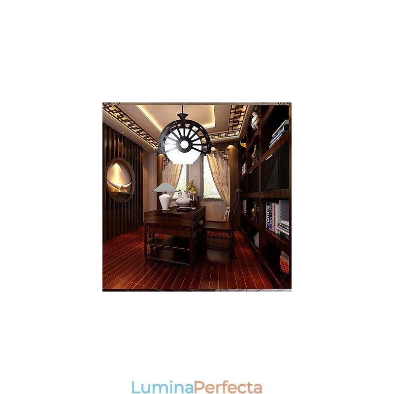 Stil retro modern al străvechilor pentru iluminat clasic de candelabru din lemn