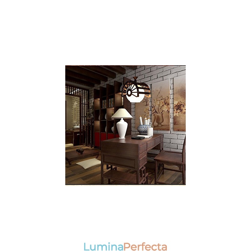 Stil retro modern al străvechilor pentru iluminat clasic de candelabru din lemn