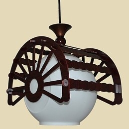 Stil retro modern al străvechilor pentru iluminat clasic de candelabru din lemn