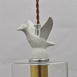 Candelabru din sticlă creativă cu abajur din sticlă