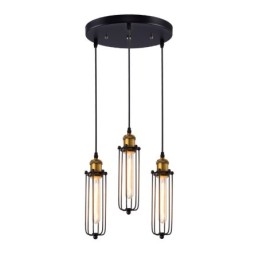 Line Country Stil industrial Gladiator creativ care restaurează moduri antice Lampă suspendată Droplight cu un singur cap