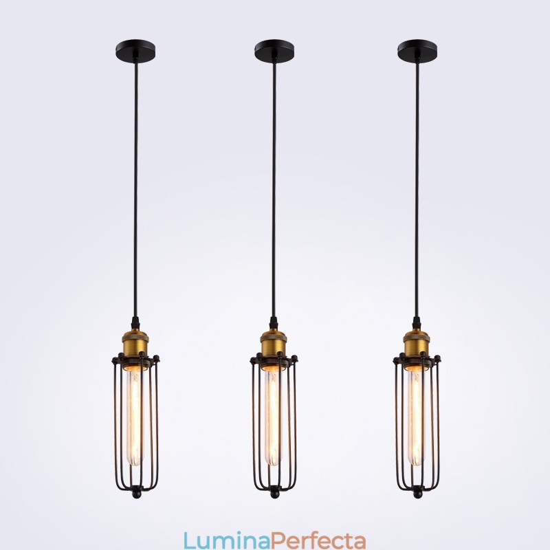 Line Country Stil industrial Gladiator creativ care restaurează moduri antice Lampă suspendată Droplight cu un singur cap