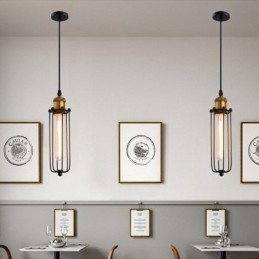 Line Country Stil industrial Gladiator creativ care restaurează moduri antice Lampă suspendată Droplight cu un singur cap