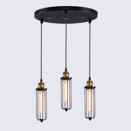 Line Country Stil industrial Gladiator creativ care restaurează moduri antice Lampă suspendată Droplight cu un singur cap