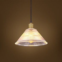Lampă retro Droplight Falls din sticlă industrială rurală americană contractată